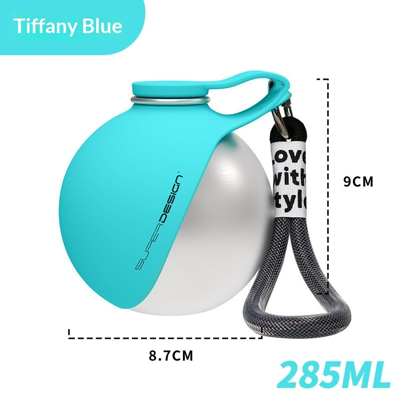 Portable Pet Water Bottle with Built-In Bowl