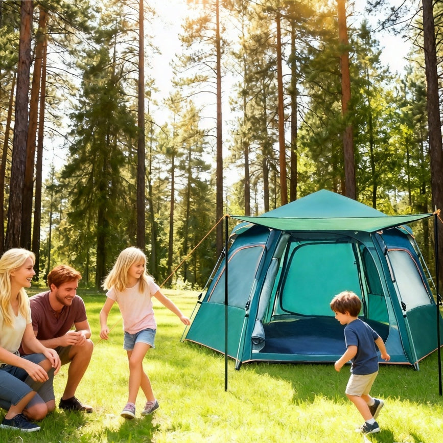 Quick-Open 4–6 Person Family Camping Tent