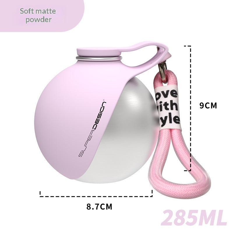 Portable Pet Water Bottle with Built-In Bowl