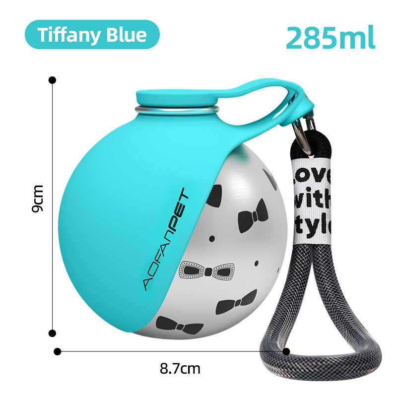 Portable Pet Water Bottle with Built-In Bowl