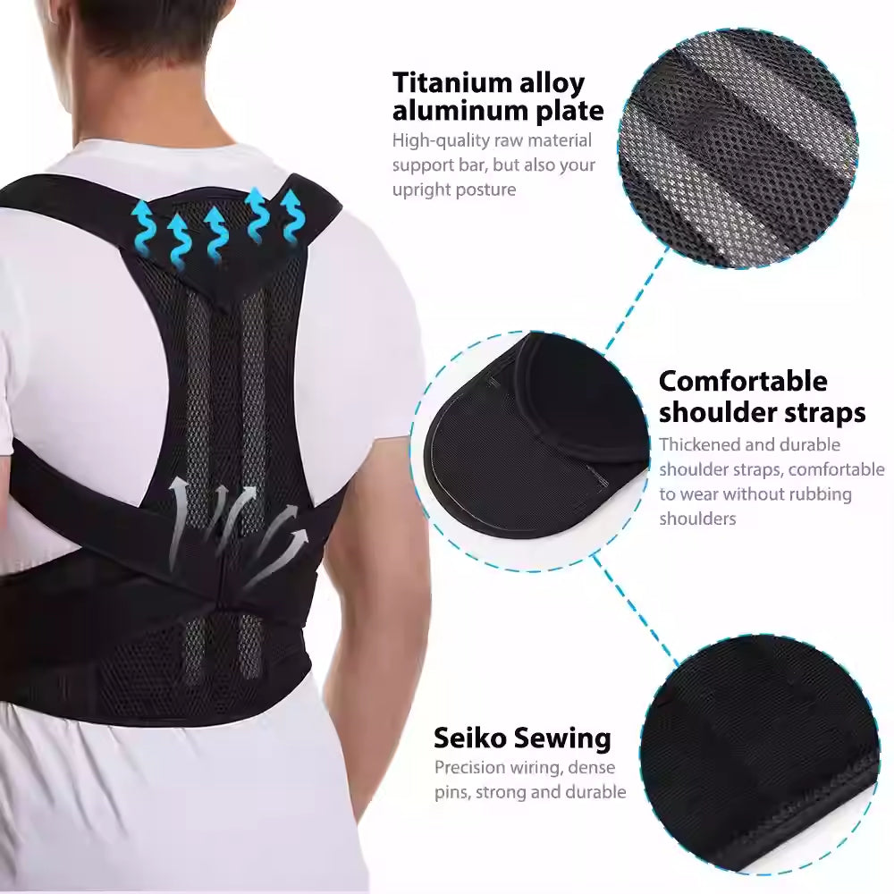 Unisex Adjustable Back Posture Corrector