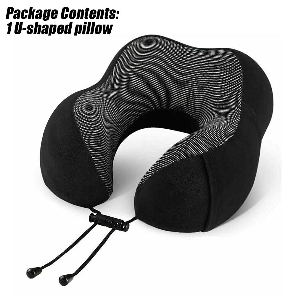 Memory Foam Travel Neck Pillow Set